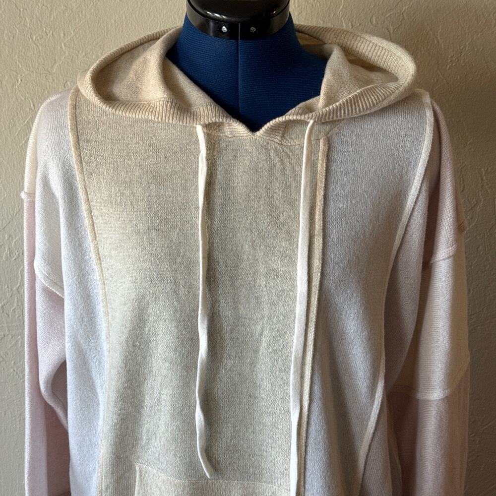 NWT Johnny Was Cashmere Patrchwork Hoodie Sz L